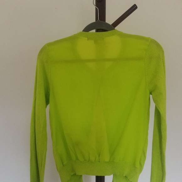 Bright Green Cardigan - Picture 2 of 4